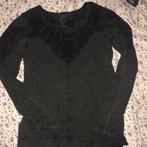 Subtle acid wash free people long sleeve